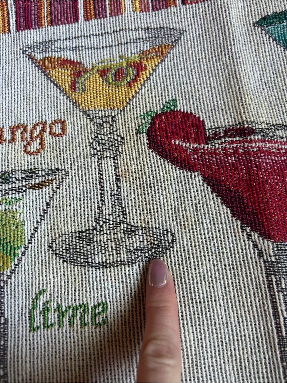 Vintage Y2K Fruity Cocktail Placemats - Set of 2